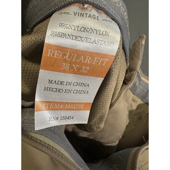 Weatherproof Vintage Straight Fit Tech 5 Pocket Pants TAN 38 X 32 1481791 - Picture 5 of 5